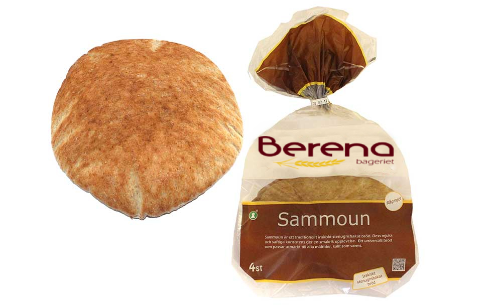 Sammoun Rund Rågmjöl Berena Stenugnsbakat bröd